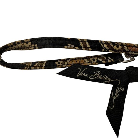 VERA BRADLEY Mini Wallet Wristlet Black Tan Paisley Print ID Holder - Picture 5 of 6